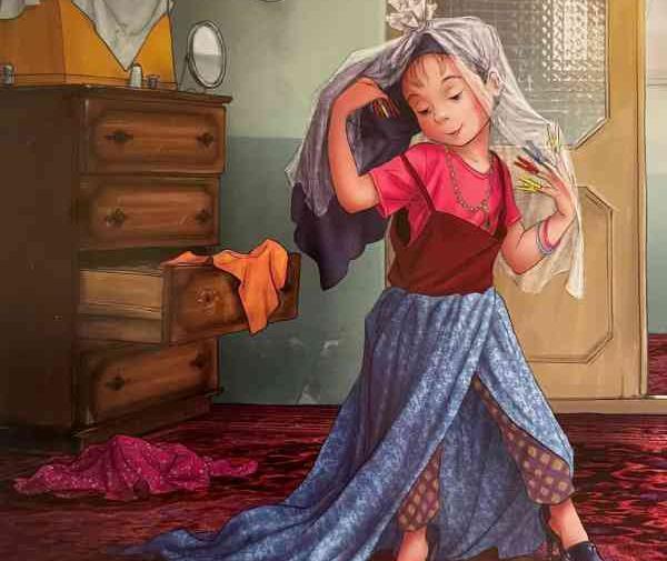عکس نقاشی یک دختر کوچولو