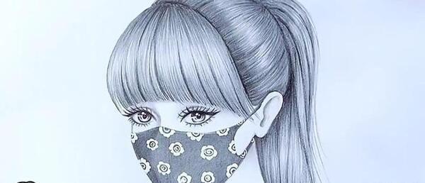 عکس نقاشی یک دختر قشنگ