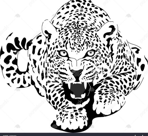 عکس نقاشی یوزپلنگ وحشی