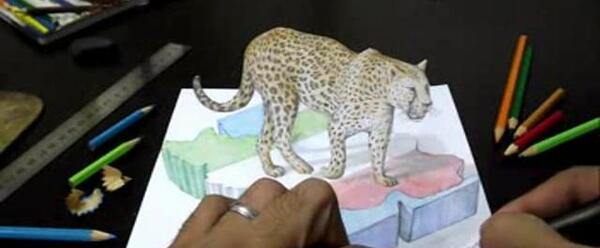 عکس نقاشی یوزپلنگ ایرانی