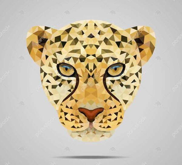 عکس نقاشی یوزپلنگ ساده