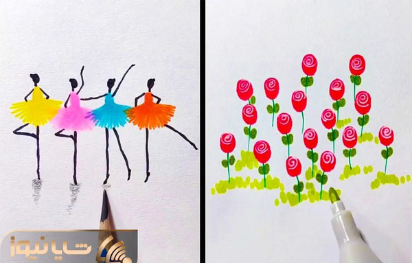 عکس نقاشی یخچال آسان