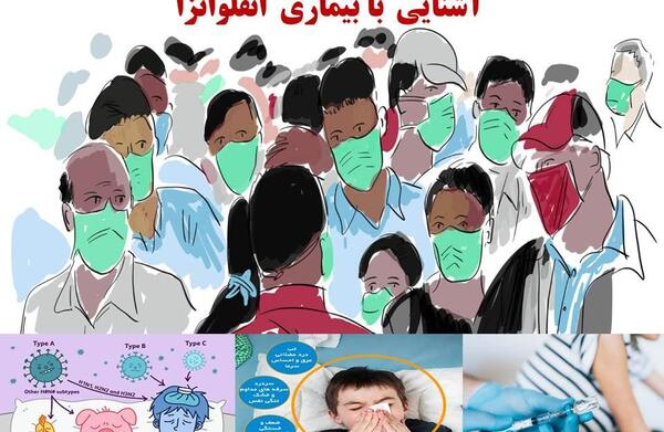 عکس از ویروس آنفولانزا
