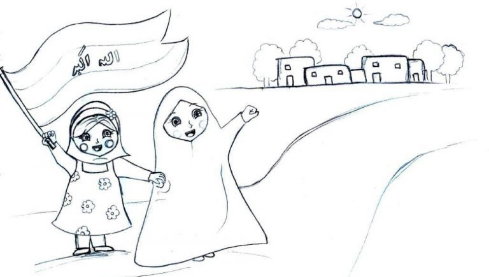 عکس نقاشی دهه ی فجر کودکانه