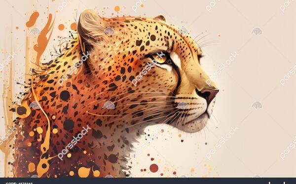 عکس های نقاشی یوزپلنگ