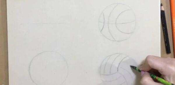 عکس نقاشی توپ والیبال