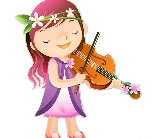 عکس نقاشی ویولن ساده