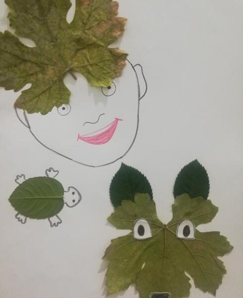 عکس نقاشی با کاردستی