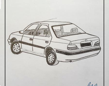 عکس ماشین ایرانی برای نقاشی