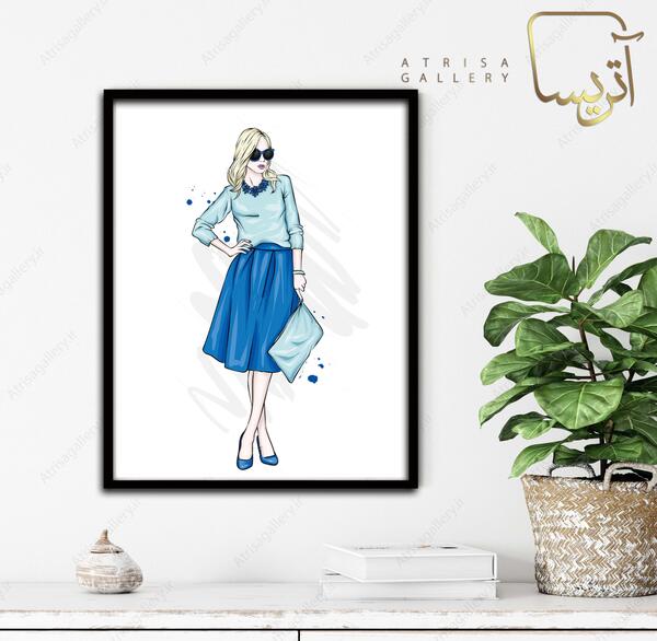 عکس نقاشی مدل لباس دخترانه