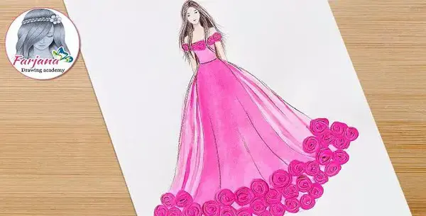 عکس نقاشی لباس ساده