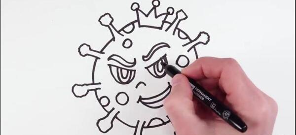 عکس نقاشی در مورد کرونا