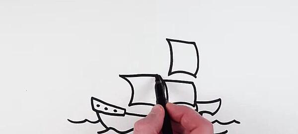 عکس نقاشی قایق دزد دریایی