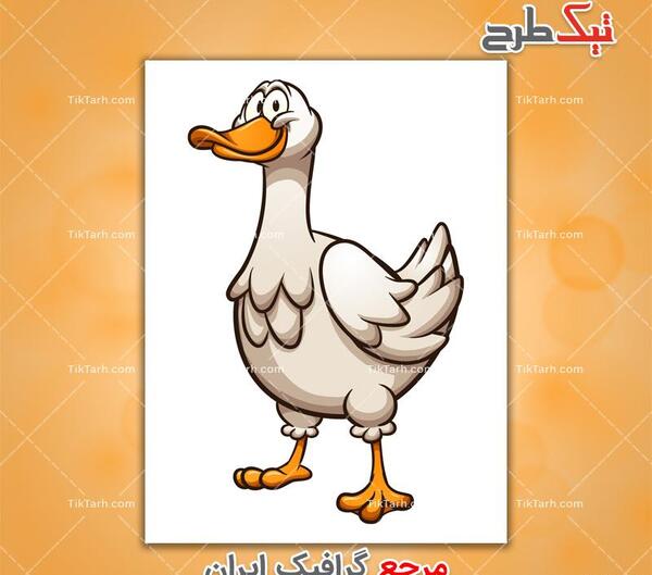 عکس نقاشی غاز کودکانه