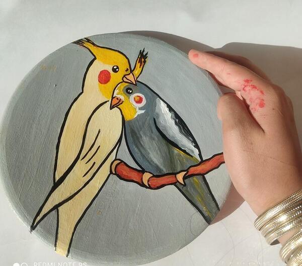 عکس نقاشی طوطی عروس هلندی