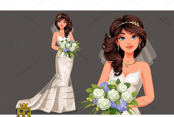 عکس عروس و داماد برای نقاشی