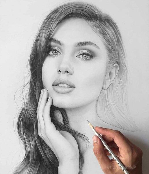 عکس نقاشی طراحی دخترانه زیبا