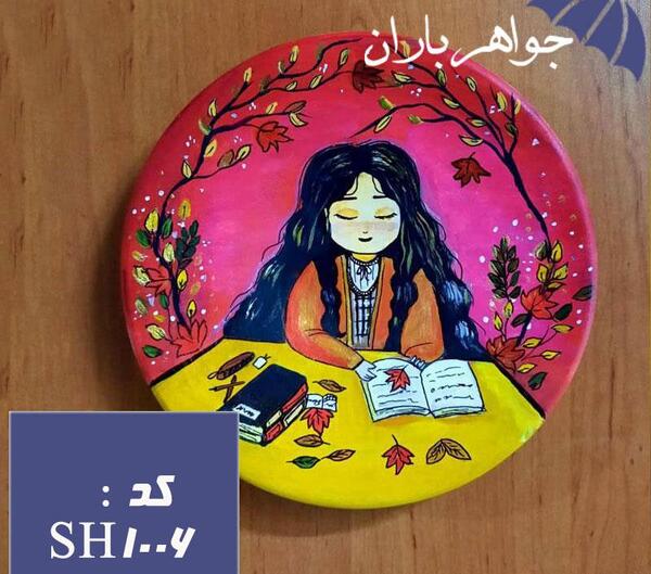 عکس نقاشی روی ظرف سفالی