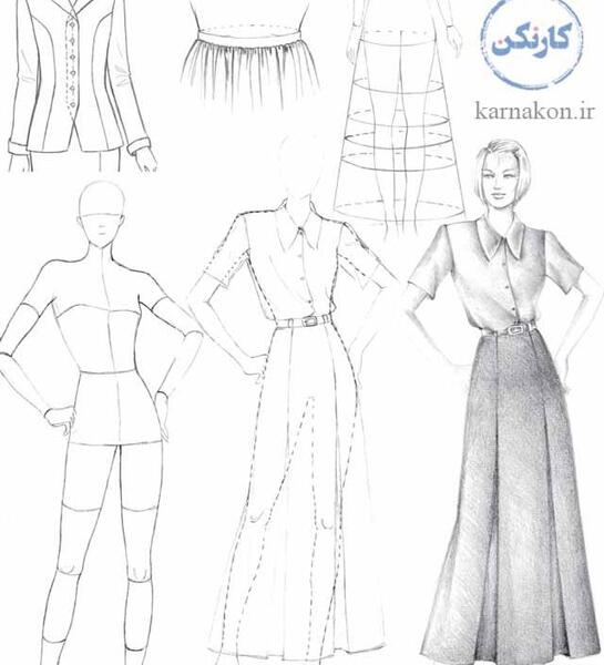 عکس طراحی لباس برای نقاشی