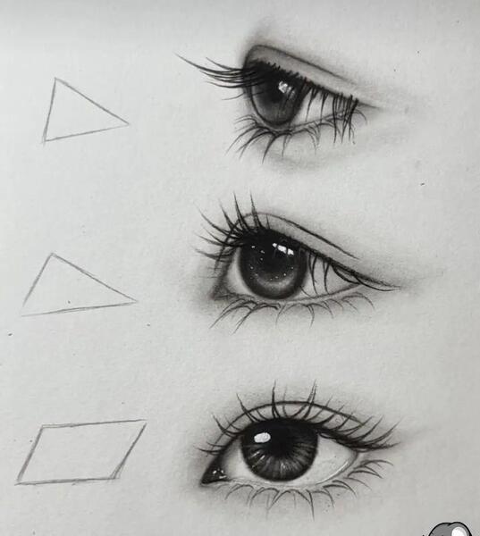 عکس نقاشی طراحی چشم