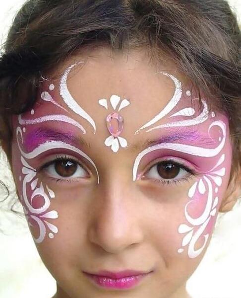 عکس نقاشی رو صورت پسرانه
