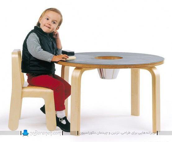 عکس نقاشی میز صندلی