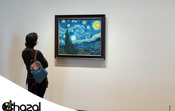 عکس نقاشی شب های پر ستاره ونگوگ