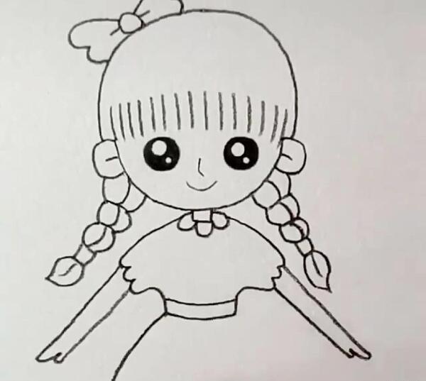 عکس نقاشی راحت دختر