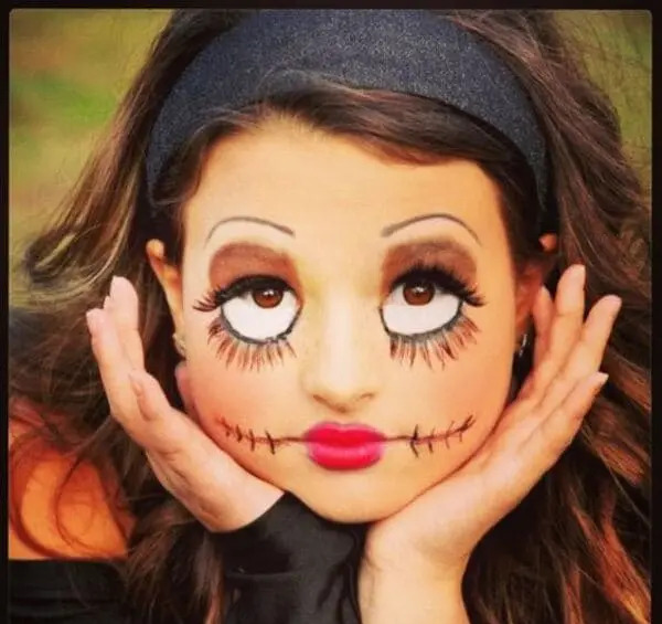 عکس نقاشی روی صورت هالووین