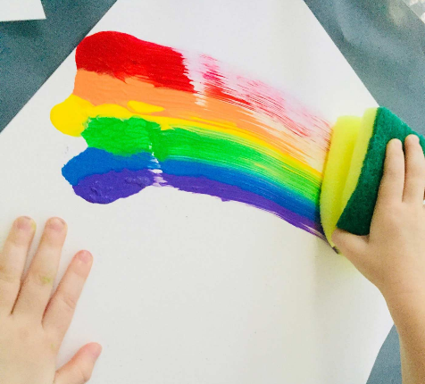 عکس نقاشی رنگین کمان فانتزی
