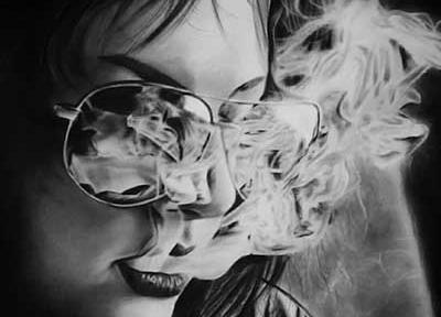 عکس نقاشی با زغال