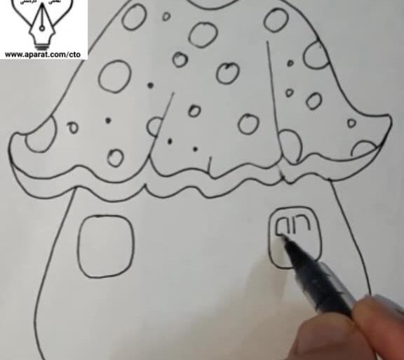 عکس نقاشی خانه قارچی