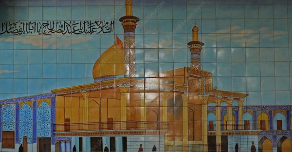 عکس نقاشی حرم حضرت عباس