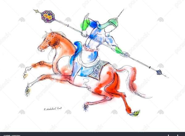 عکس نقاشی حرم حضرت عباس