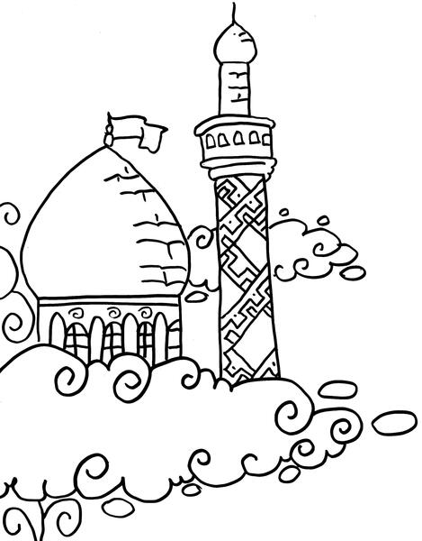 عکس نقاشی حرم حضرت عباس