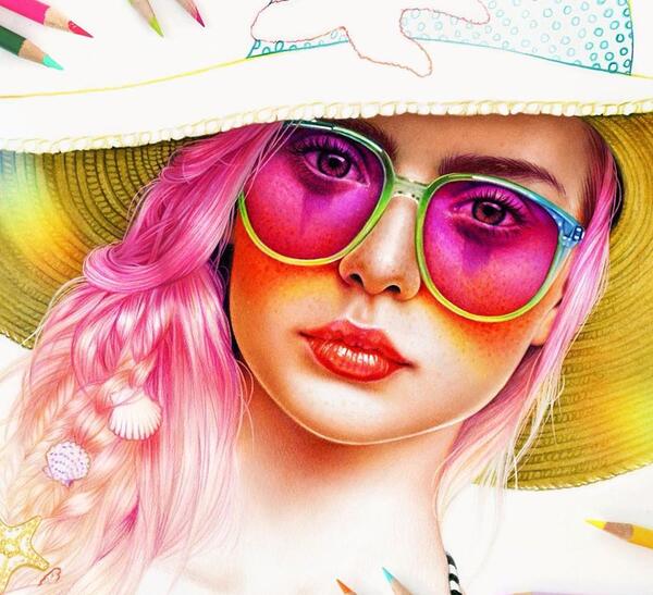 عکس چهره برای نقاشی با مداد رنگی