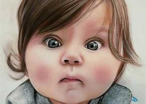 عکس چهره برای نقاشی با مداد رنگی