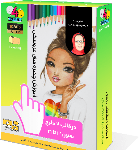 عکس نقاشی چهره رنگی