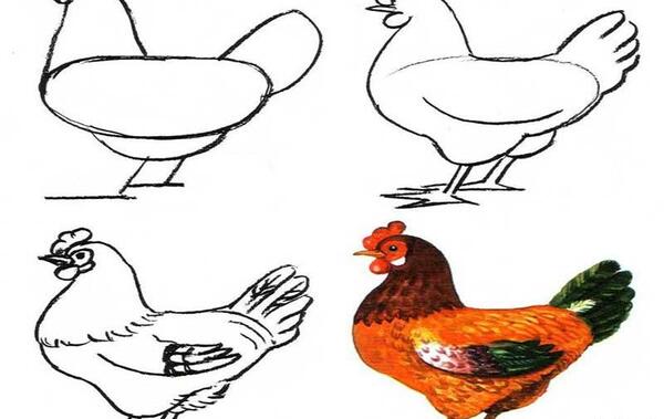 عکس نقاشی جوجه آسان