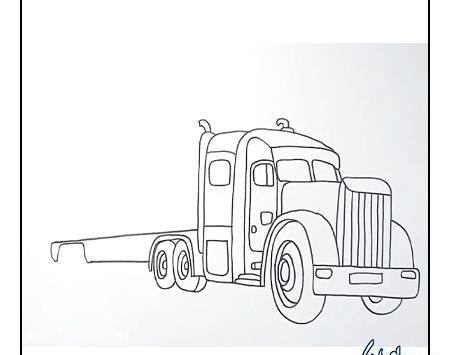 عکس نقاشی تریلی بچه گانه