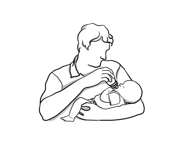 عکس نقاشی تولد پدر