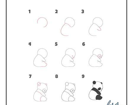 عکس نقاشی پاندای کوچولو