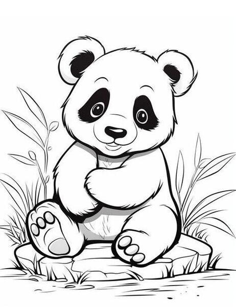 عکس نقاشی پاندای خوشگل