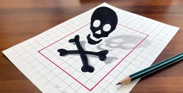 عکس نقاشی اسکلت راحت