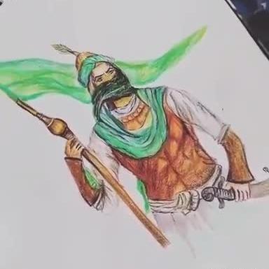 عکس نقاشی امام حسین راحت