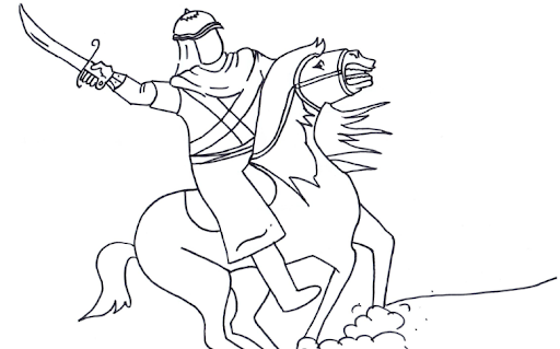 عکس نقاشی امام حسین راحت