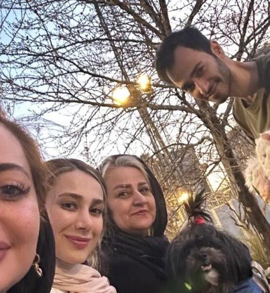 عکس بازیگر نفیسه روشن با همسرش
