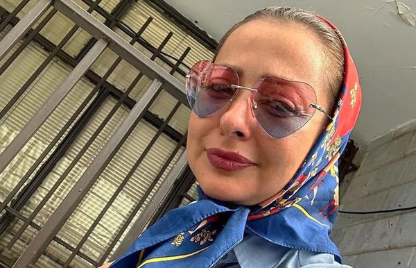 عکس بازیگر نفیسه روشن با همسرش