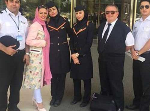 عکس بازیگر نفیسه روشن با همسرش