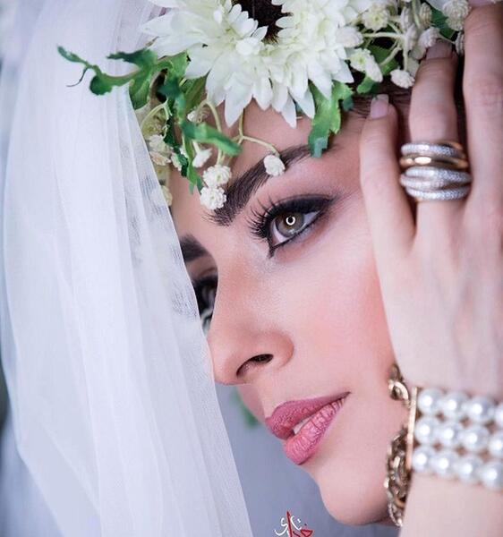 عکس بازیگر نفیسه روشن با همسرش